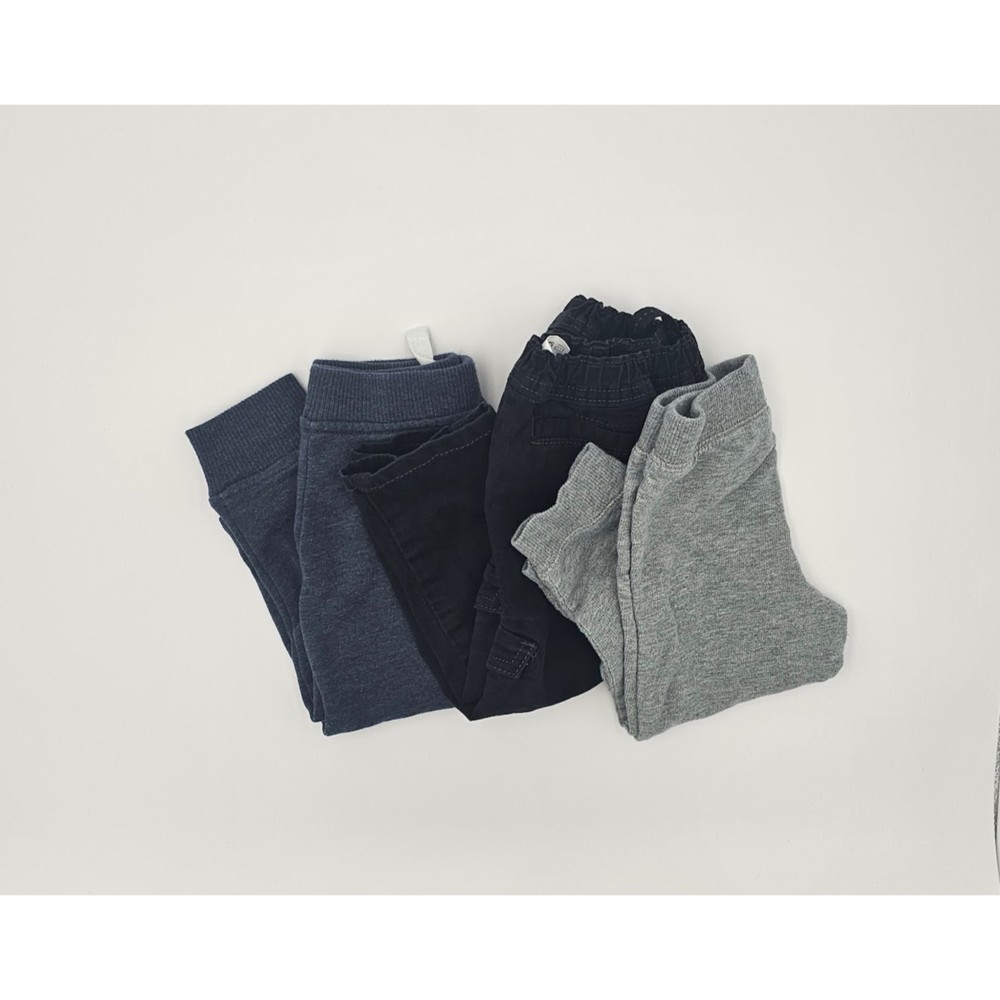 2T Gray, Blue, and Black Pants-3Pairs
